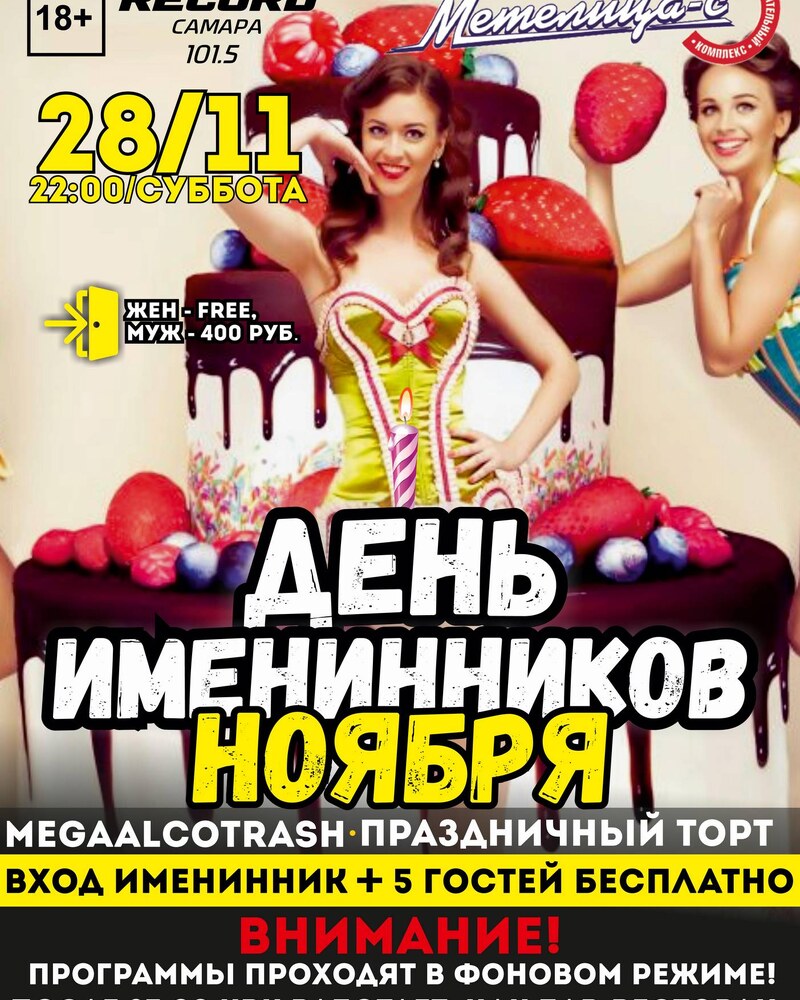 День именинников ноября
