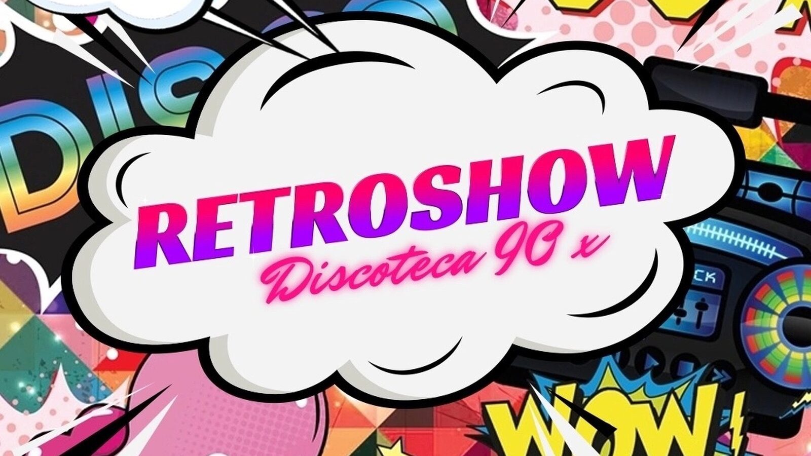 Retroshow Discoteca 90x